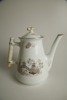 KAFFEKANNA, flintgods, såkallad "Stolpkanna", Rörstrand, tidigt 1900-tal.