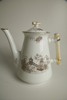 KAFFEKANNA, flintgods, såkallad "Stolpkanna", Rörstrand, tidigt 1900-tal.