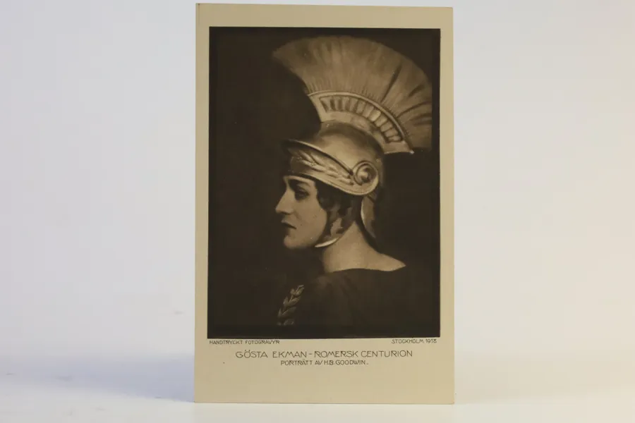HENRY B. GOODWIN. VYKORT GÖSTA EKMAN - ROMERSK CENTURION HANDTRYCKT FOTOGRAVYR STOCKHOLM 1918.