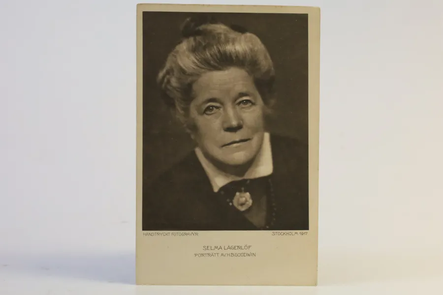 HENRY B. GOODWIN. ORIGINAL VYKORT SELMA LAGERLÖF HANDTRYCKT STOCKHOLM 1917.