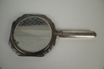 Handhållen spegel, Alpacca, Noka Import, ca 1900–1925