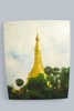 Dekorativ målning – buddhistisk stupa/pagoda, Sydostasien