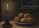 STILLEBEN MED FRUKT OCH LJUS
Oljemålning på duk, signerad W. Bohm