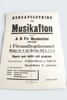 LEKSAND 1941. MUSIKAFTON. Affisch, ABF:s musikcirkel, Församlingshemmet.