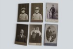 DALARNA. 6 ateljéfotografier, Mora m.fl., sent 1800-tal / tidigt 1900-tal.