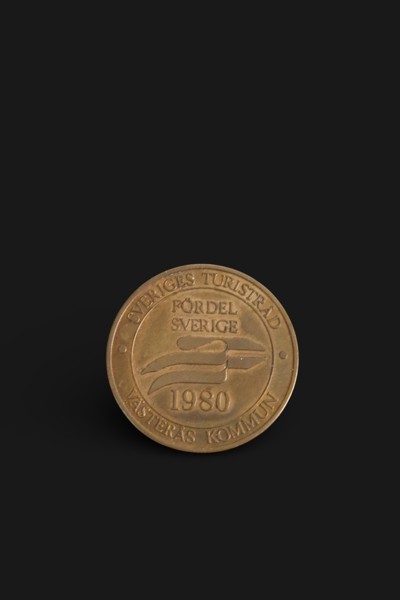 VÄSTERÅS / SKULTUNA. Minnesmedalj i mässing, Sveriges Turistråd 1980.