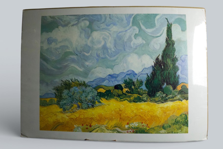 VAN GOGH, REPRODUKTION. “WHEATFIELD WITH CYPRESSES”.