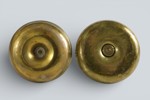 LJUSSTAKAR, 2 st, mässing, 1800/1900-tal.