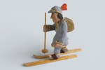TRÄFIGUR, signerad Sven Svensson, Klövsjö 1966.