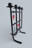 ADVENTSLJUSSTAKE, SMIDESJÄRN, 4 LJUS, SKANDINAVISK DESIGN