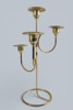 LJUSSTAKE, MÄSSING, 4 LJUS, 1900-TALETS MITT