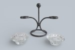 LJUSSTAKE, SMIDE OCH GLAS, 1900-TAL