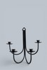 LJUSSTAKE / VÄGGLJUSSTAKE, SMIDE, 4 LJUS, 1900-TAL