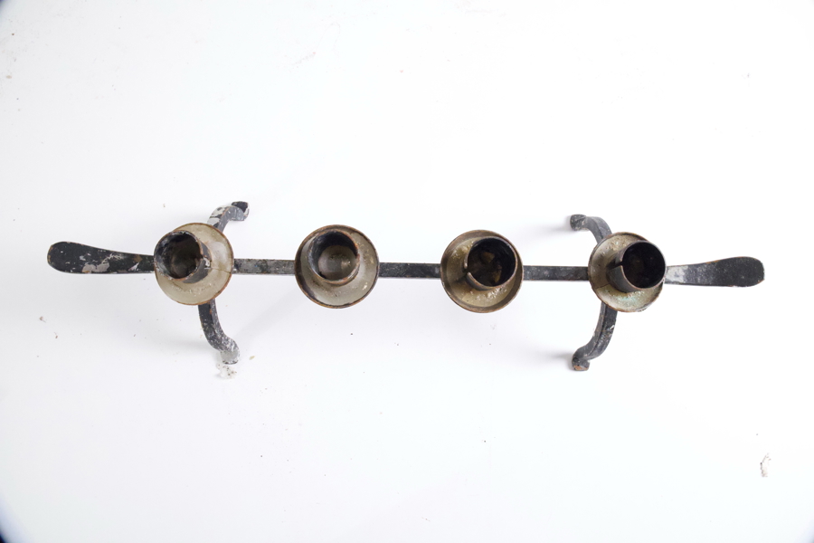 LJUSSTAKE, 4-LJUS, SMIDE – INDUSTRIELL / RUSTIK STIL