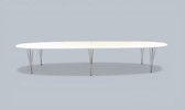 BRUNO MATHSSON & PIET HEIN, bord "Superellips", Fritz Hansen, Danmark
