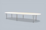 BRUNO MATHSSON & PIET HEIN, bord "Superellips", Fritz Hansen, Danmark