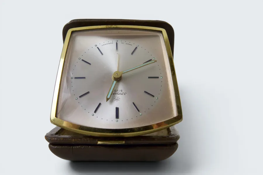 JUNGHANS, BIVOX, reseväckarur, Tyskland, 1950/60-tal.