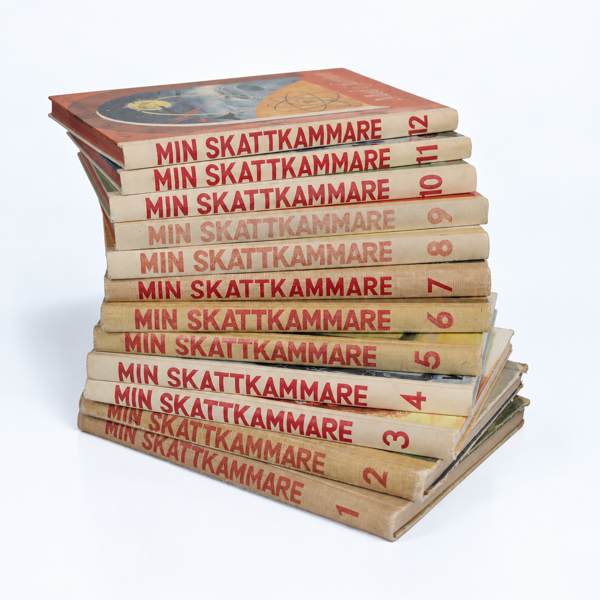 BÖCKER, 12 st, "Min skattkammare", del 1-12, Natur och Kultur. 1961.
