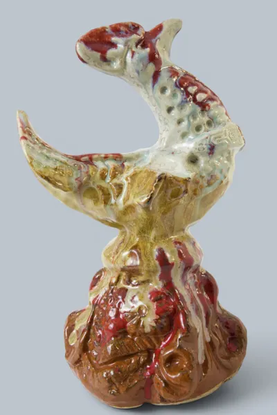 MATS NYMAN, skulptur, glaserad keramik, 2025.