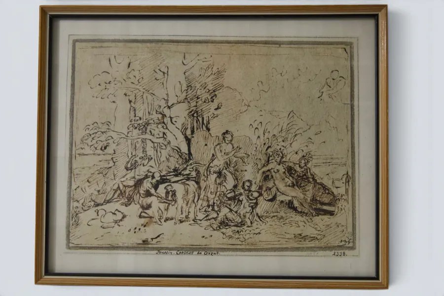 Reproduktion efter fransk 1700-talsteckning, Nationalmuseum