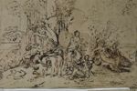 Reproduktion efter fransk 1700-talsteckning, Nationalmuseum