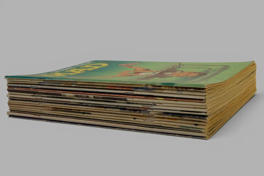 MAD, samling äldre serietidningar, USA och Sverige, 1963–1964, 12 st