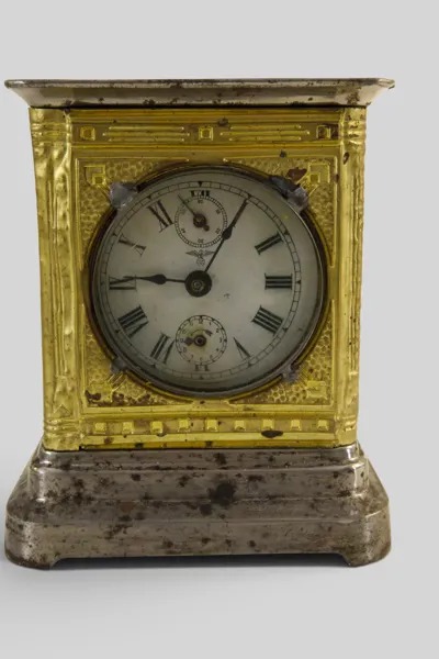 FMS/Friedrich Mauthe, bordsur med alarm/musik, Tyskland, ca 1920-tal