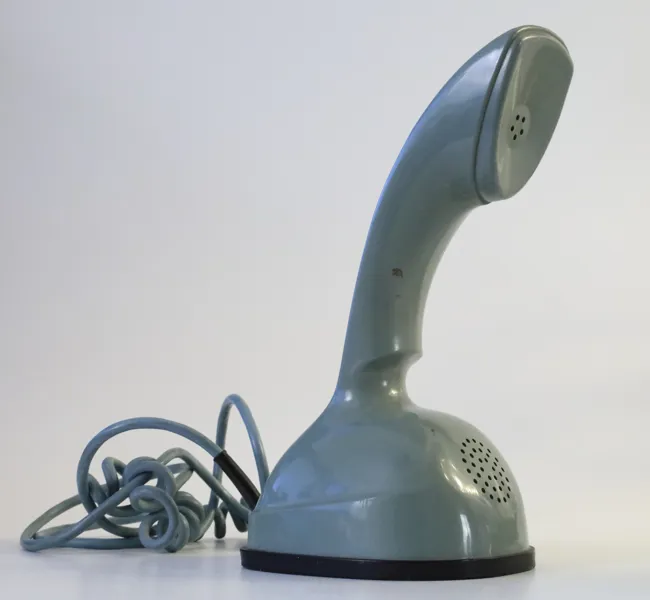 TELEFON, "Ericofon", LM Ericsson, kobratelefon, grön.