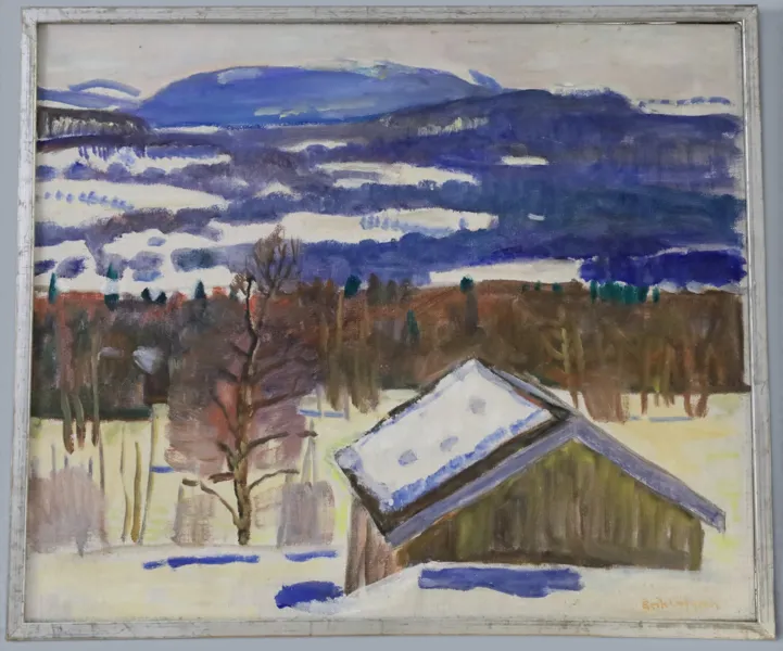 Erik Löfgren (1919–1996)
Aprildag, Bruksvallarna
1977
Olja på duk