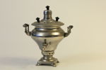 SAMOVAR, förnicklad metall, sannolikt Ryssland eller Östeuropa, 1900-talets första hälft.