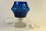 LEEK KRISTALL. Bordslampa, glas, Sverige, 1960/70-tal.