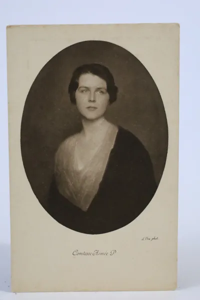 D’ORA, ”Comtesse Aimée P.”, fotografiskt konstvykort – ur Henry B. Goodwins privata samling