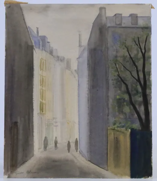 GÖSTA OLSSON, stadsgata, sannolikt Paris.
