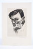 KNUT V. PETTERSSON (1906–1969), självporträtt, grafiskt blad, sannolikt etsning/torrnål, provtryck, signerat och daterat 1943.