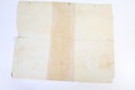 HANDKOLORERAT GRAFISKT BLAD, Schloss Niederaichbach, Tyskland, daterat 1812