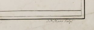 J. M. HAAS, kopparstick, Sankt Hieronymus som lärd, sannolikt 1700-tal