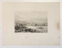 GRAFISKT BLAD, stålstick, ”Ansicht von Innsbruck”, Verlag Lange, Darmstadt, omkring 1840.