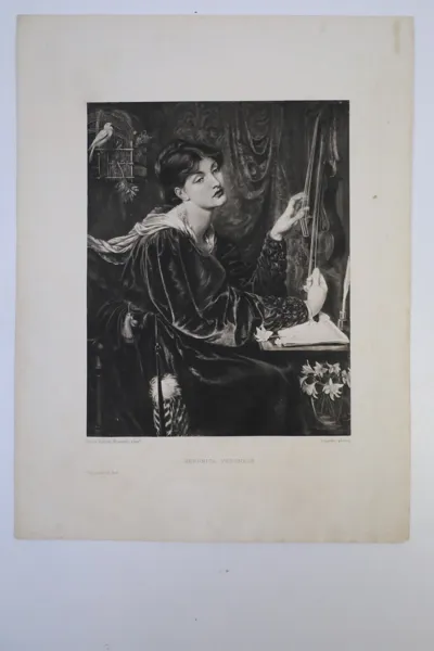 Dante Gabriel Rossetti – Veronica Veronese, fotogravyr ur Magazine of Art