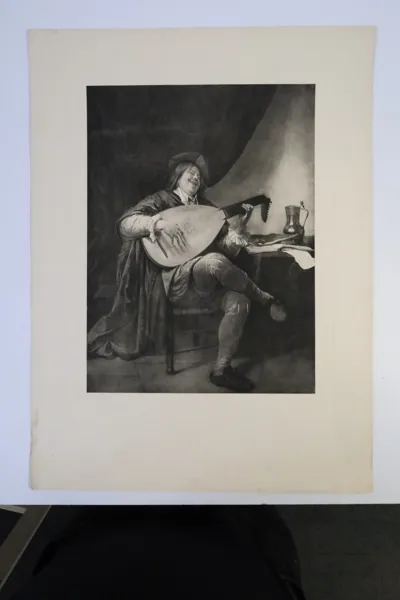 JAN STEEN, efter. "The Artist's Portrait", mezzotint, ca 1905.