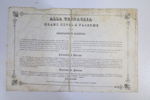 ITALIEN. "Grande Albergo – Alla Trinacria sulla Marina di Palermo". Litografi, 1800-tal.