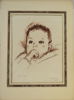 KJELL LÖWENADLER. (1905-1993). porträtt blandteknik på papper, signerad och daterad 1938 "Yvonne".