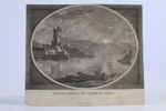 ITALIEN. "Vue de Naples au Chateau Neuf". Kopparstick efter Claude-Joseph Vernet, sent 1700-tal eller tidigt 1800-tal.