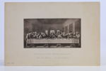 LEONARDO DA VINCI (efter). "Nattvarden" (Heiliges Abendmahl / The Last Supper / La Sainte Cène). Fotogravyr/kollotyp, omkring 1890–1910.
