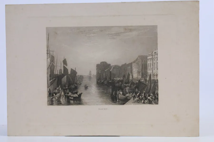 FRANKRIKE. "Havre". Stålstick, 1800-talets mitt.