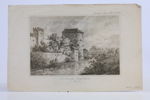 TYSKLAND. "Der ehemalige Jungferthurm zu München". Litografi, ca 1840.