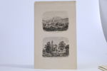 KOPPARSTICK. TYSKLAND, Bayern, Siegsdorf och Maria Eck, två vyer på samma blad, ca 1850.
