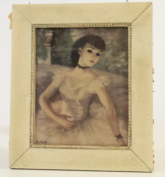CHERRY JEFFE HULDAH (1901–2001), efter.
"La Jeune Ballerina", färgreproduktion efter originalmålning. Inramad.