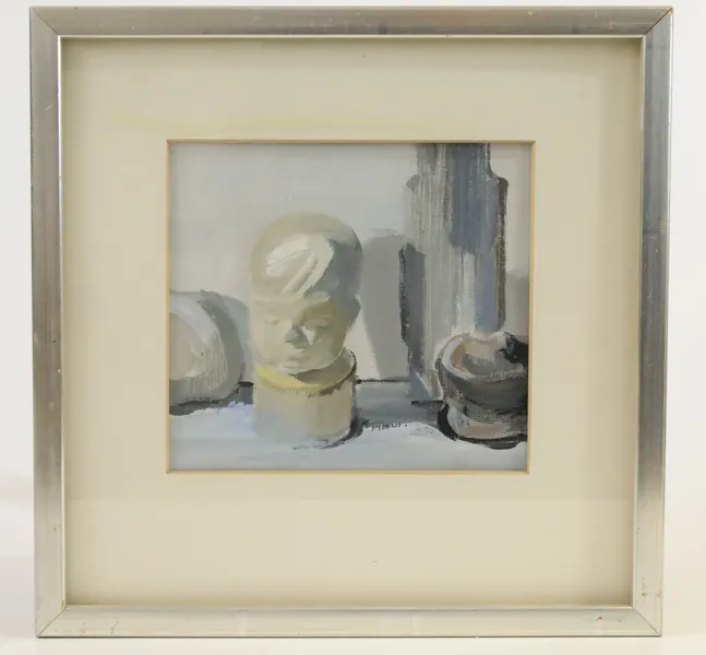 OLJEMÅLNING. SVERIGE, Dagmar Lodén (1904–1989), "Marina", olja på duk, signerad och daterad 1984.