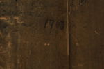 IKON, Ryssland, daterad 1703, Guds Moder med Jesusbarnet, olja/tempera på träpanel
