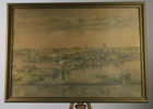 SVERIGE. KNUT LINDHOLM, ”Stockholm under Wasatiden”, flerfärgstryck efter originalrekonstruktion, 1926